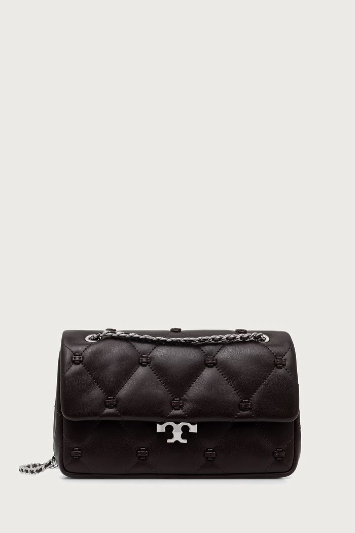 Tory Burch Listonoszka damska skórzana Bunny Knot brązowy 187633