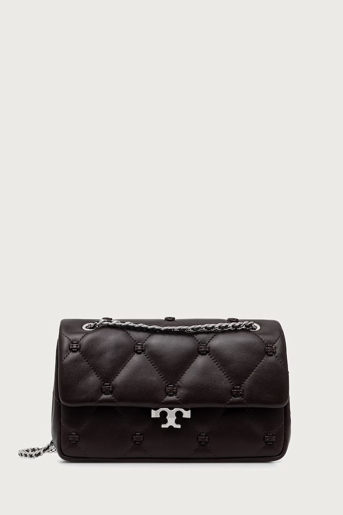 Tory Burch Listonoszka damska skórzana Bunny Knot brązowy 187633