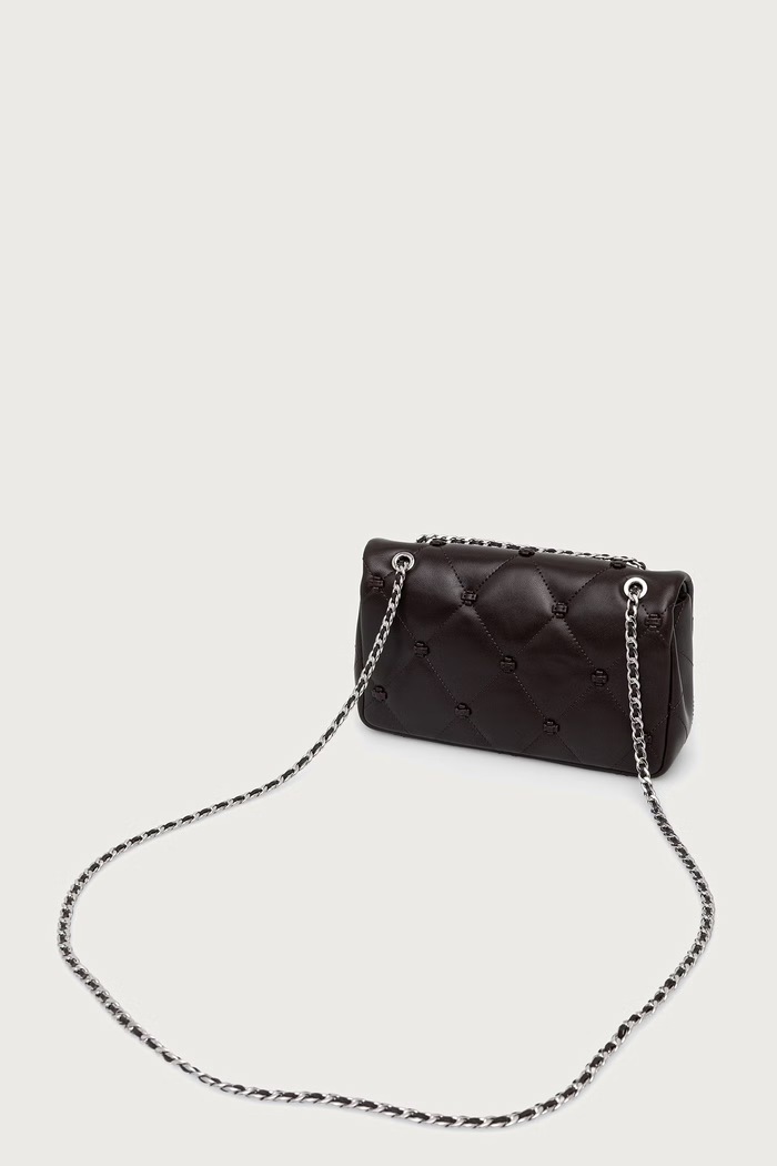Akcesoria Tory Burch Listonoszka damska skórzana Bunny Knot 187633 brązowy