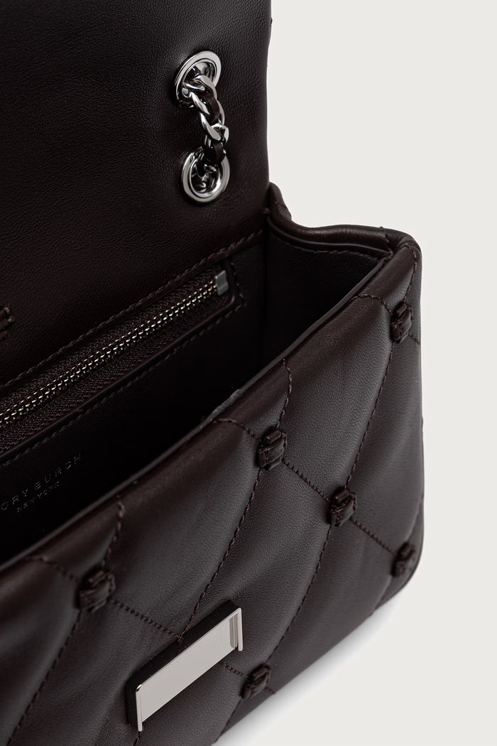 Listonoszka damska skórzana Bunny Knot Tory Burch brązowy 187633