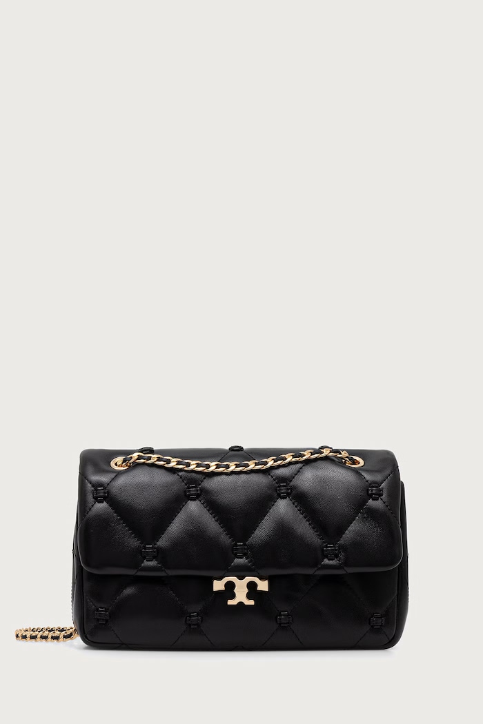 Tory Burch Listonoszka damska skórzana Bunny Knot czarny 187633