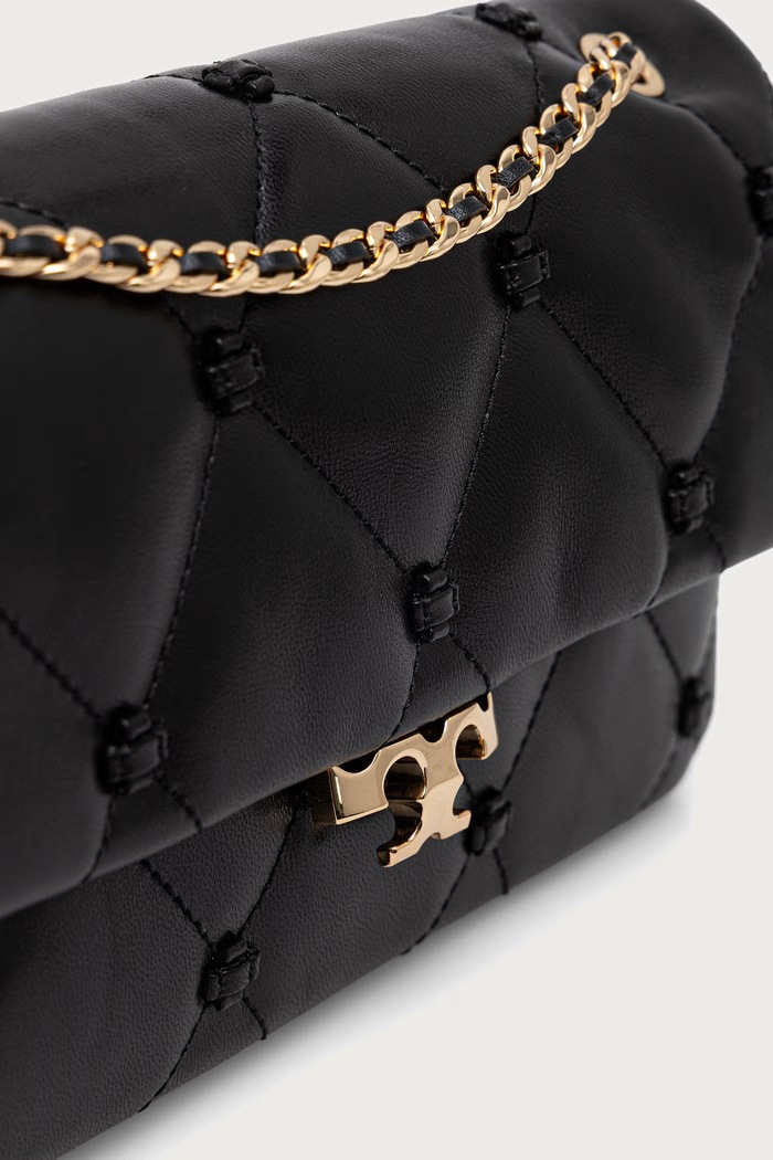 Listonoszka damska skórzana Bunny Knot Tory Burch 187633 czarny