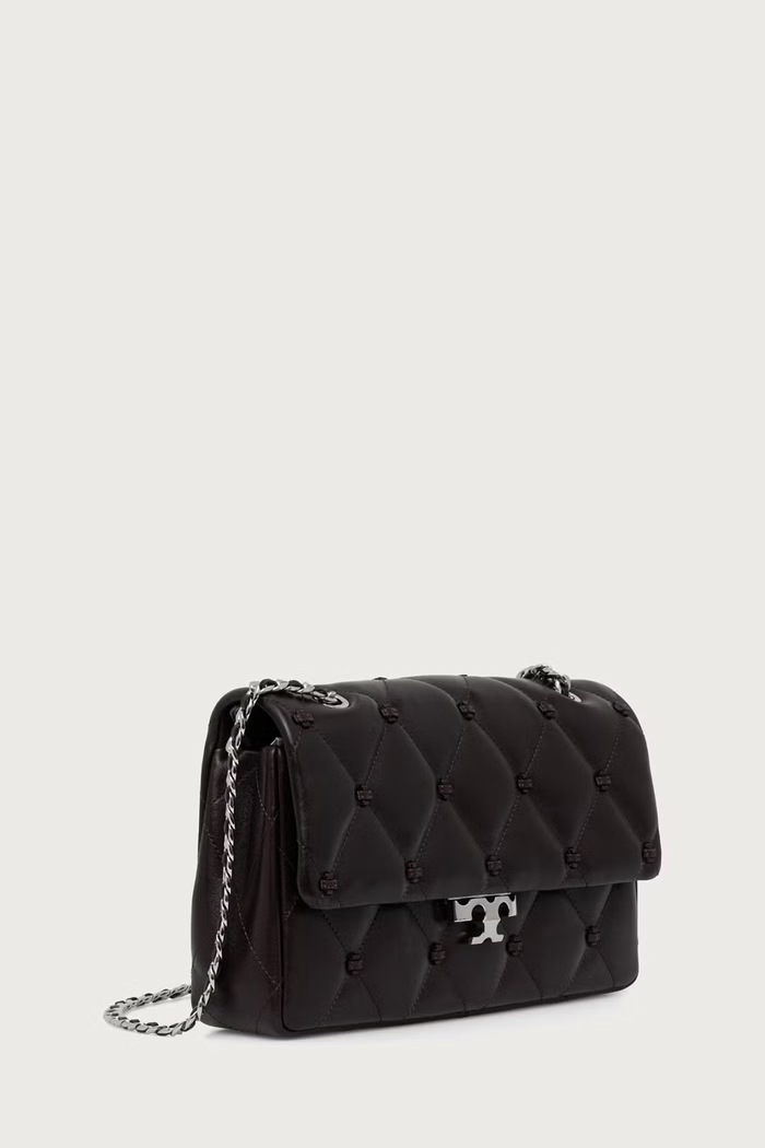 Tory Burch Torebka damska skórzana Bunny Knot 186192 brązowy AW26