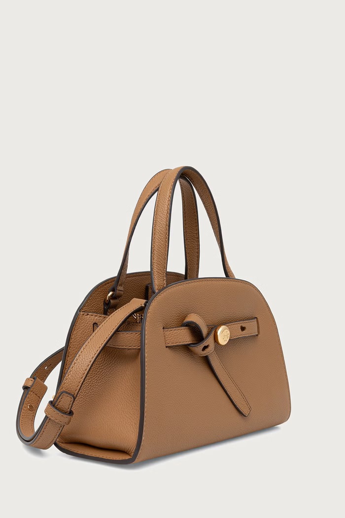 Tory Burch torebka crossbody damska skórzana Romy Small Bauletto 179989. beżowy AW26