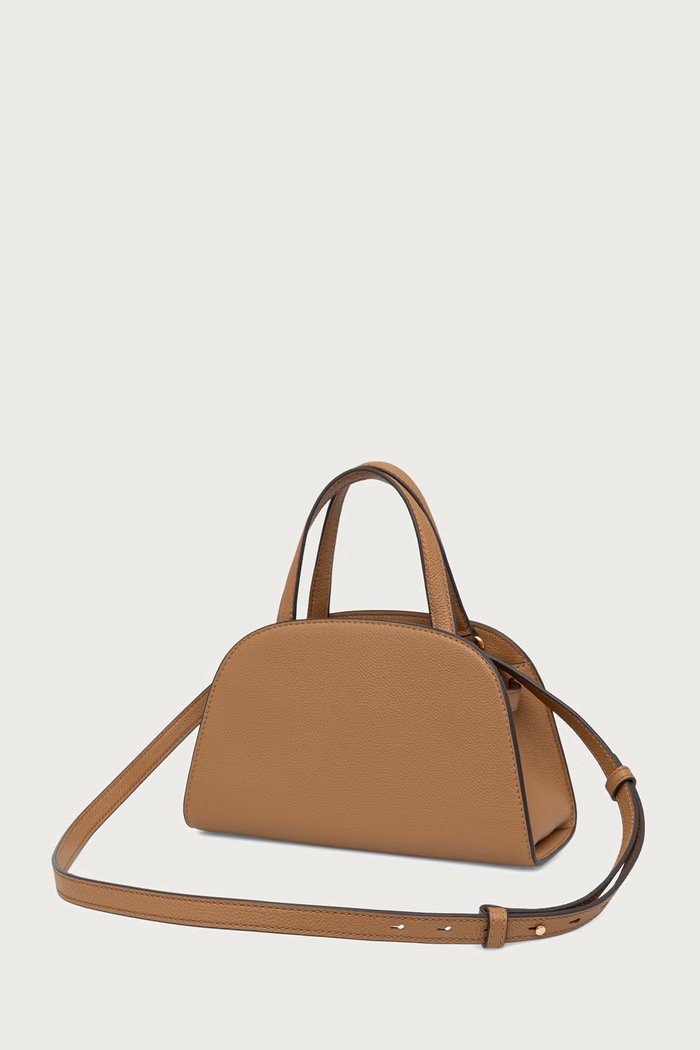 Akcesoria Tory Burch torebka crossbody damska skórzana Romy Small Bauletto 179989. beżowy