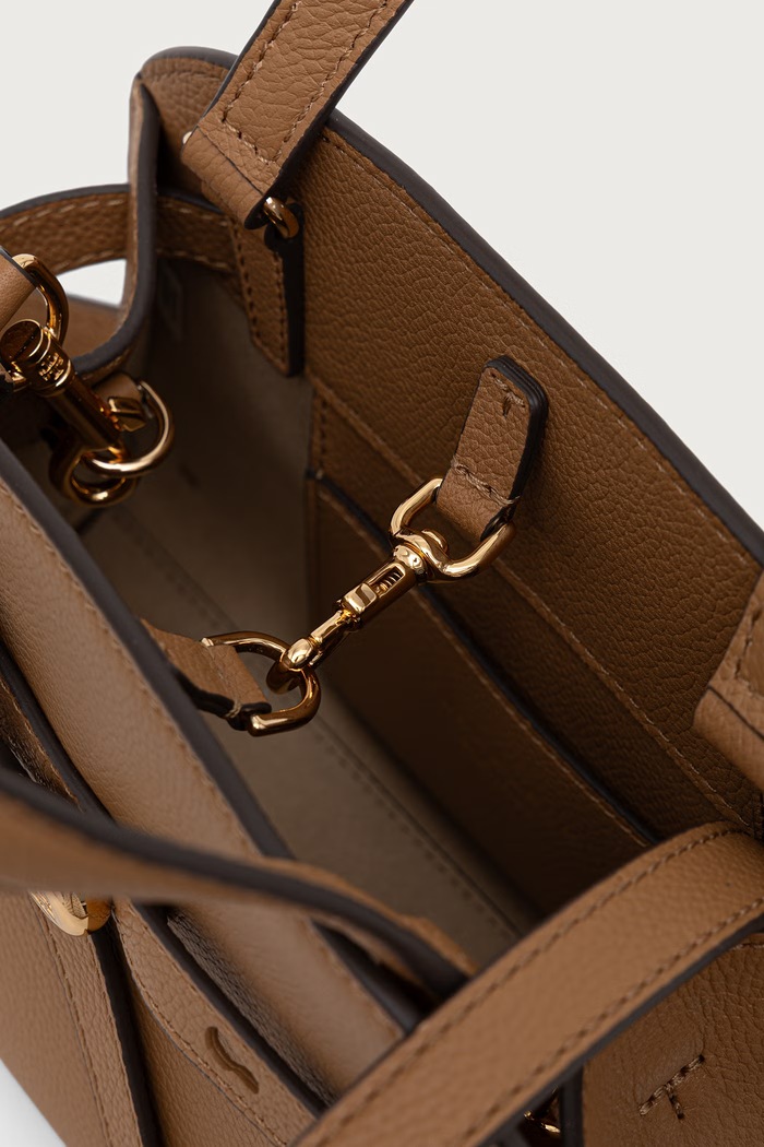 Tory Burch torebka crossbody damska skórzana Romy Small Bauletto 179989. beżowy