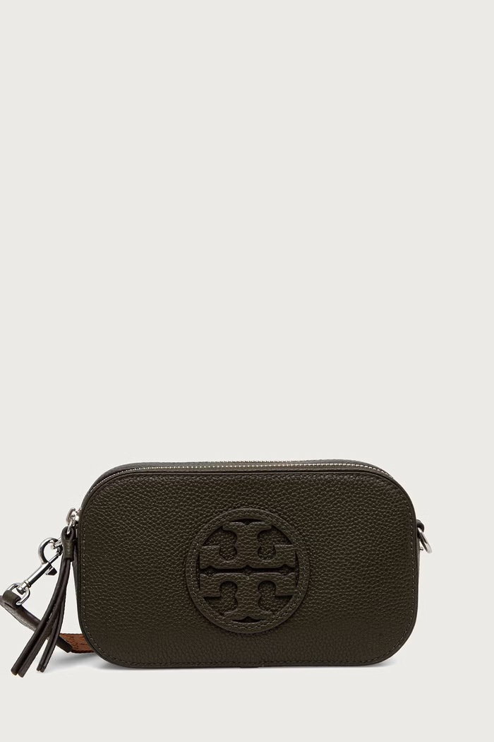 Tory Burch torebka crossbody damska skórzana Miller Mini zielony 183120