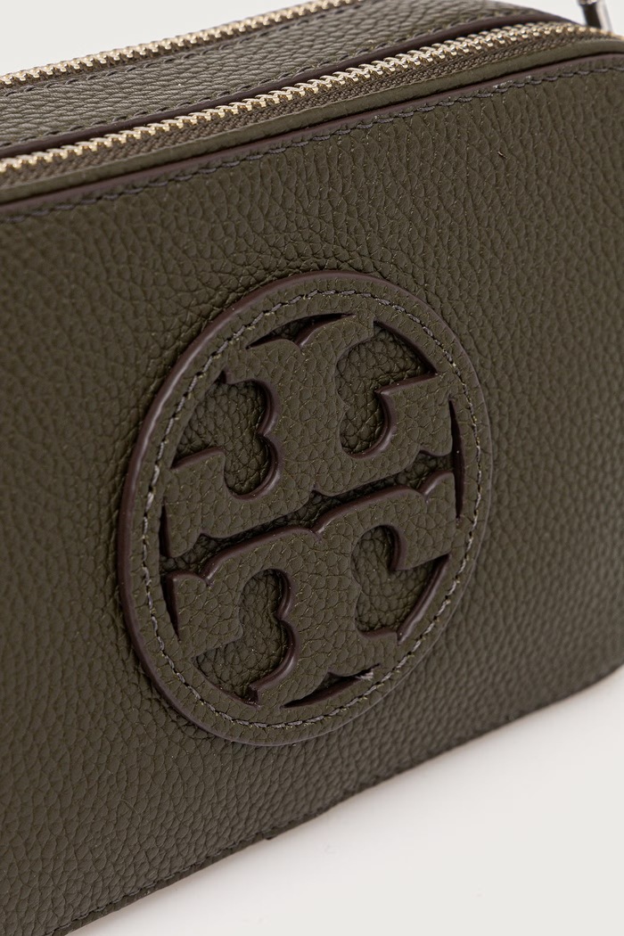 Tory Burch torebka crossbody damska skórzana Miller Mini zielony 183120