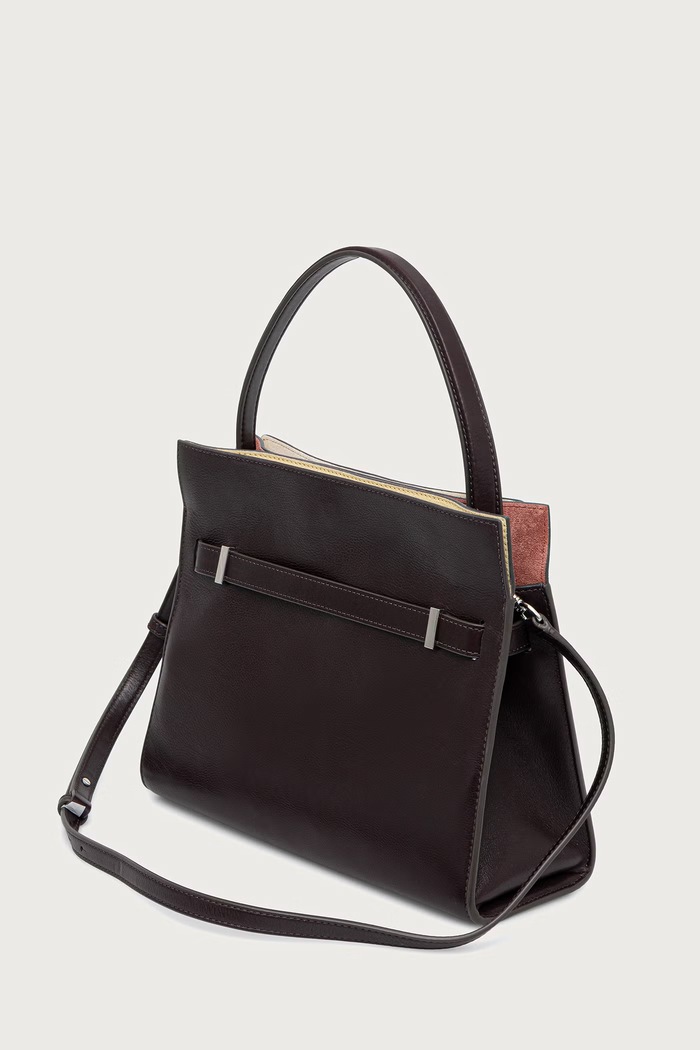 Akcesoria Tory Burch Torebka damska skórzana Lee Radziwill 183407 brązowy