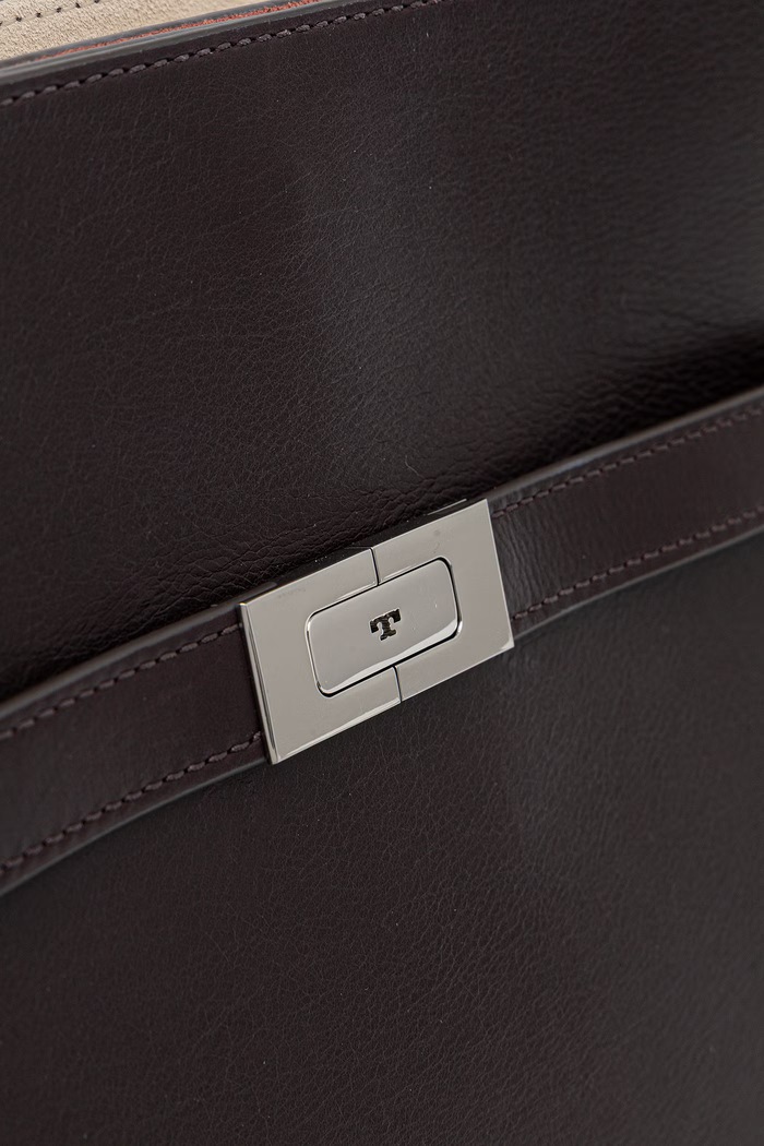 Torebka damska skórzana Lee Radziwill Tory Burch 183407 brązowy
