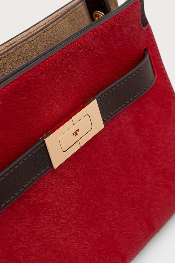 Akcesoria Tory Burch torebka damska skórzana Lee Radziwill 183349 czerwony