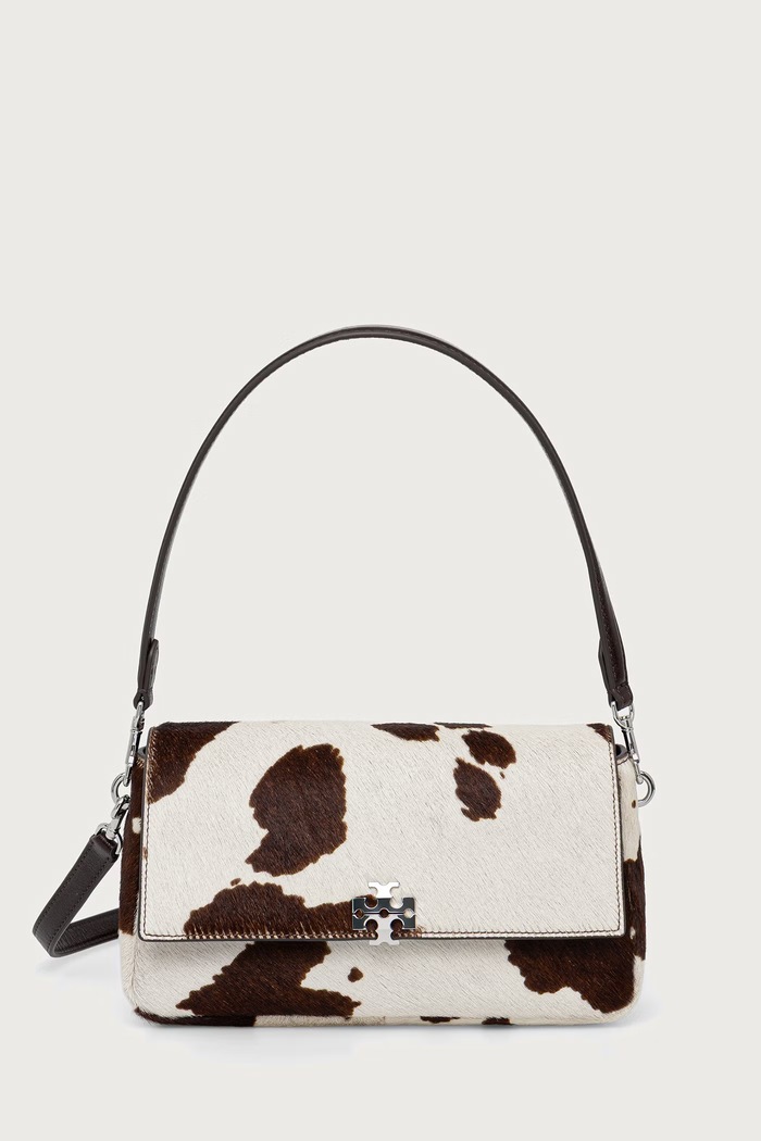 Tory Burch torebka crossbody damska skórzana Charlie brązowy 184771