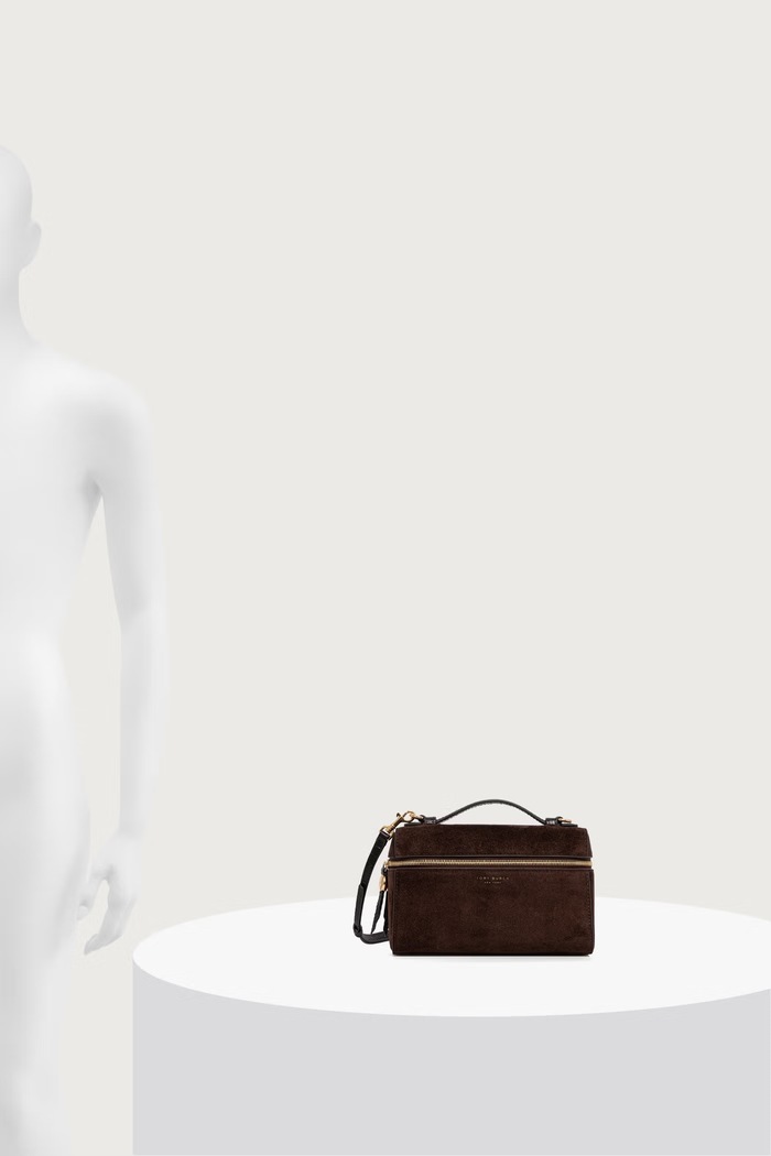Tory Burch torebka crossbody damska zamszowa Romy 186930