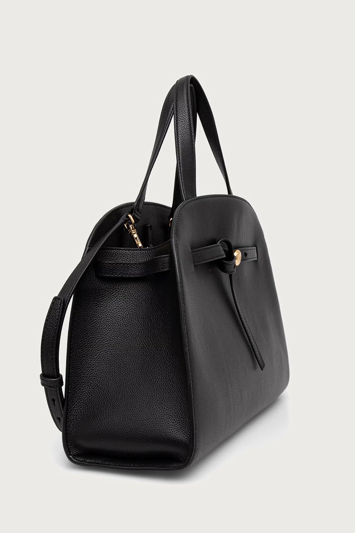Tory Burch torebka shopper damska skórzana Romy 179990 czarny AW26