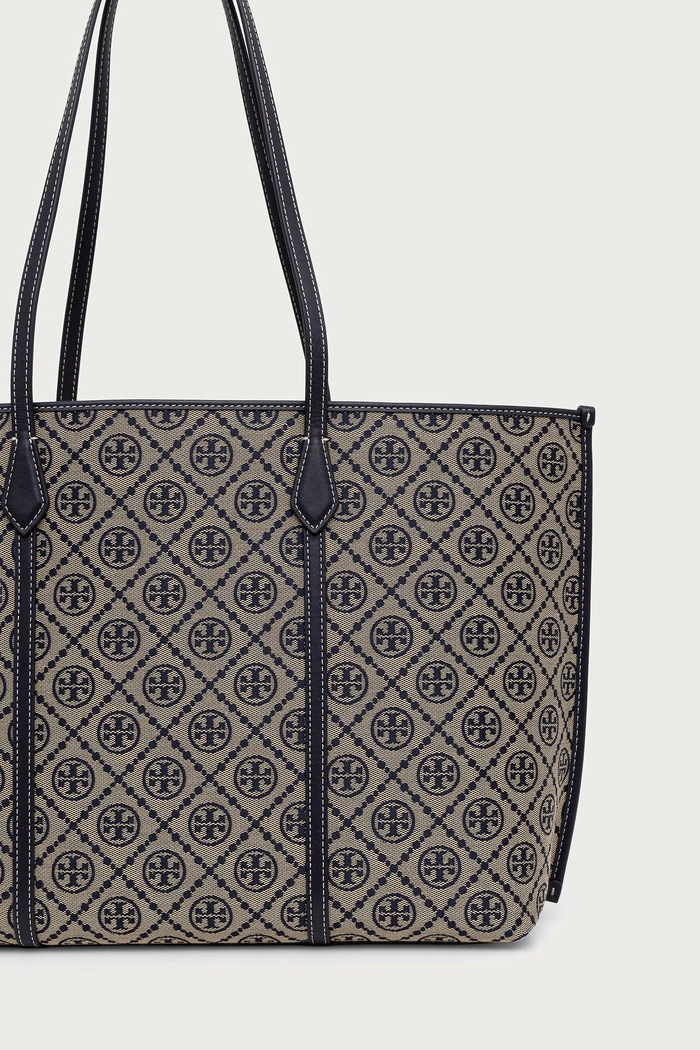 Tory Burch torebka shopper damska Perry beżowy 174279