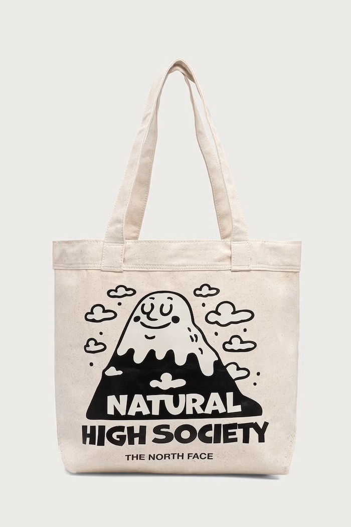 The North Face Borsa shopper da donna in cotone Cotton Tote 17L beige NF0A3VWQ12P1