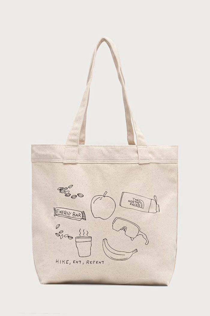 The North Face Shopper γυναικεία βαμβακερή Cotton Tote 17L μπεζ NF0A3VWQ12N1