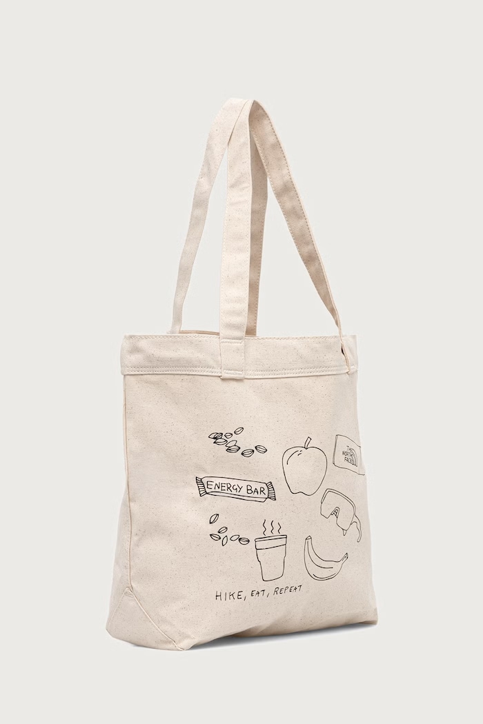 The North Face Shopper γυναικεία βαμβακερή Cotton Tote 17L NF0A3VWQ12N1 μπεζ AW26