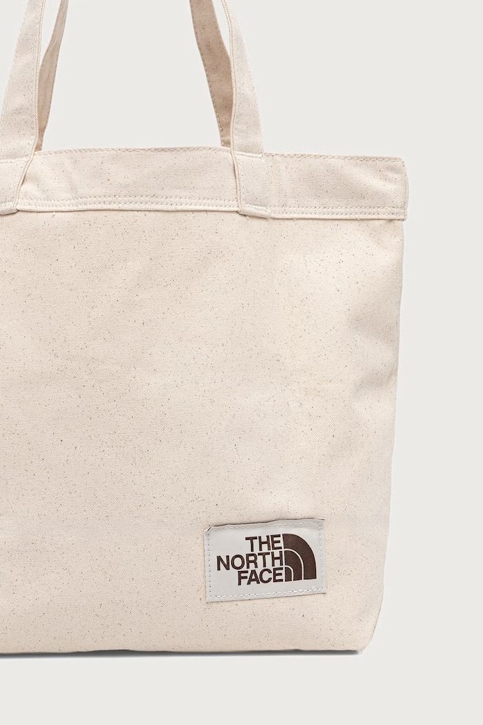 Αξεσουάρ The North Face Shopper γυναικεία βαμβακερή Cotton Tote 17L NF0A3VWQ12N1 μπεζ
