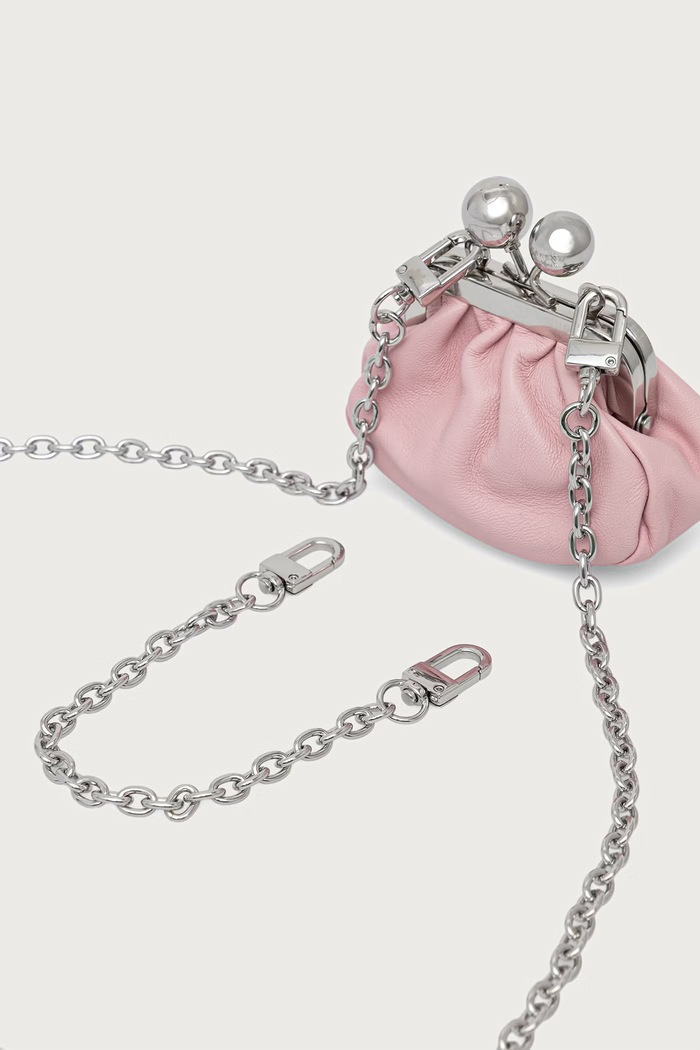 Crossbody kabelka dámska kožená DIOMEDE Weekend Max Mara 2625726024600 ružová