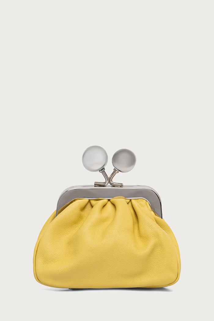 Weekend Max Mara Torebka crossbody damska skórzana DIOMEDE żółty 2625726024600