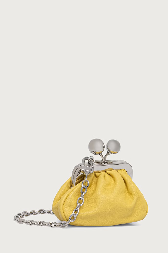 Weekend Max Mara Torebka crossbody damska skórzana DIOMEDE 2625726024600 żółty AW26