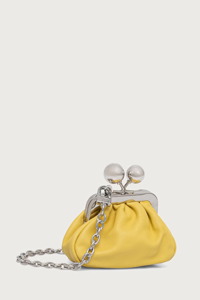 Weekend Max Mara Crossbody torbica ženska usnjena DIOMEDE 2625726024600 rumena AW26