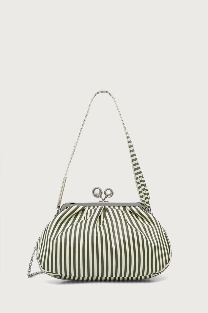 Weekend Max Mara Crossbody kabelka dámska kožená WKAMEDIUM zelená 2625516164600