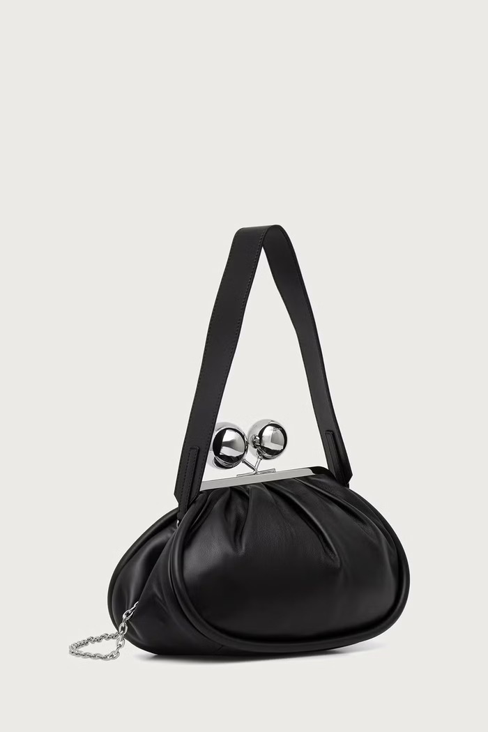 Weekend Max Mara Torebka damska skórzana MILVANEW 2625516154600 czarny AW26