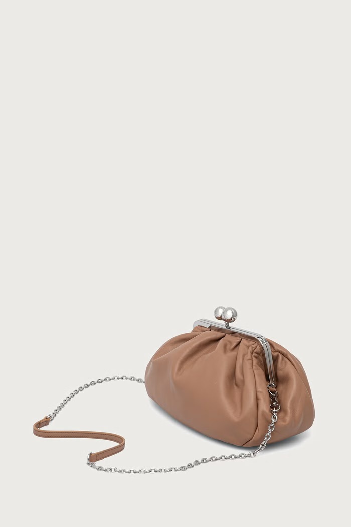 Akcesoria Weekend Max Mara Torebka damska skórzana CUBICO 2625516124600 brązowy