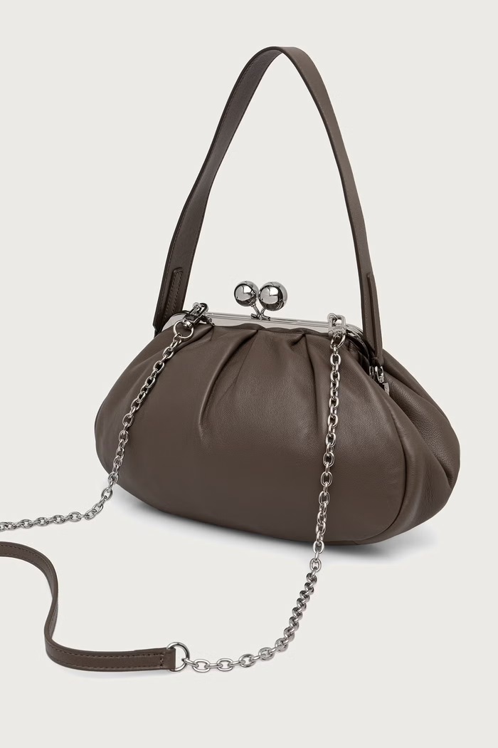 Akcesoria Weekend Max Mara Torebka damska skórzana CUBICO 2625516124600 brązowy