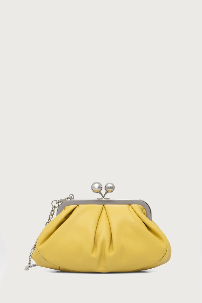 Weekend Max Mara Torebka damska skórzana PRATI żółty 2625516114600