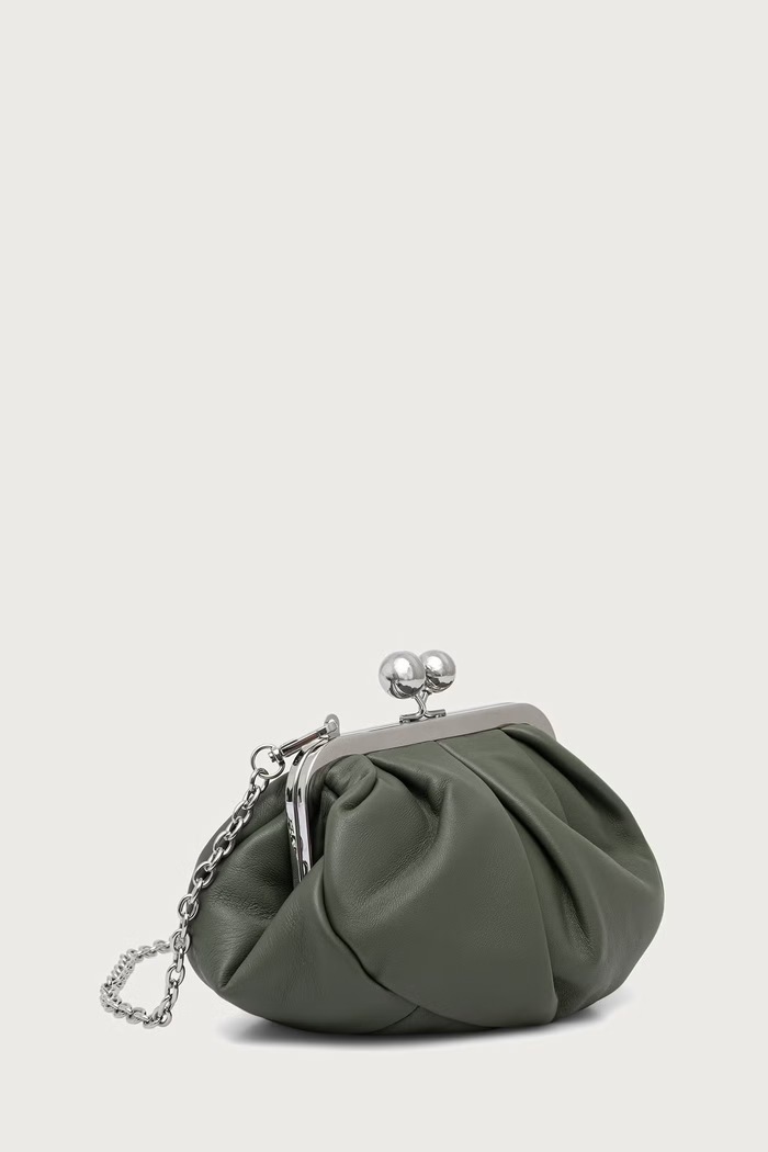 Weekend Max Mara Torebka damska skórzana PRATI 2625516114600 zielony AW26