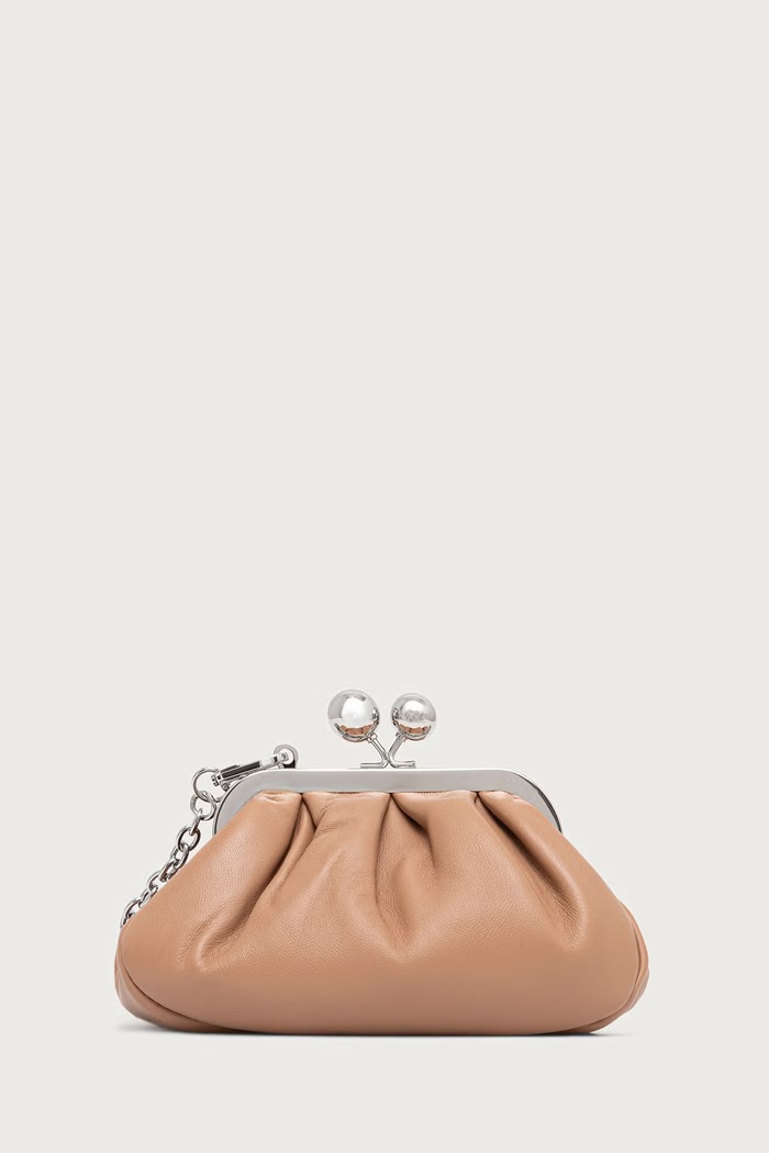 Weekend Max Mara Torebka crossbody damska skórzana WKANEMBI brązowy 2625516104600