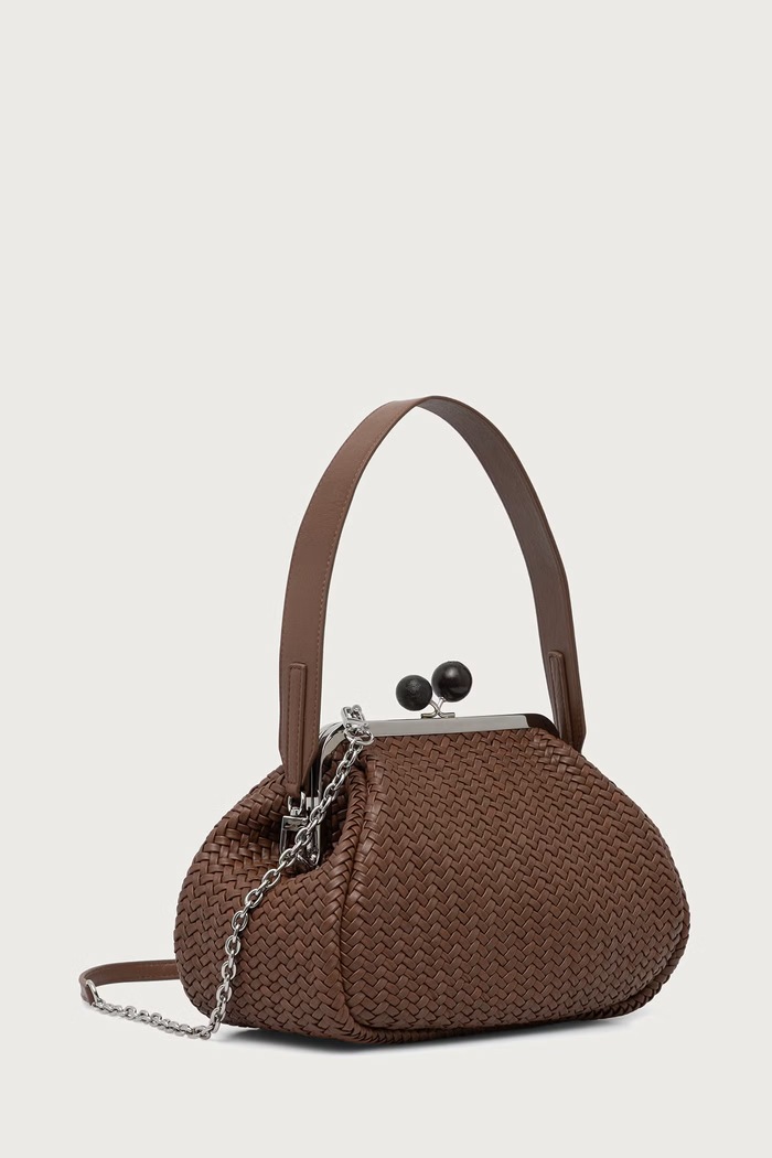 Weekend Max Mara Torebka damska skórzana WKAERE 2625516074600 brązowy AW26