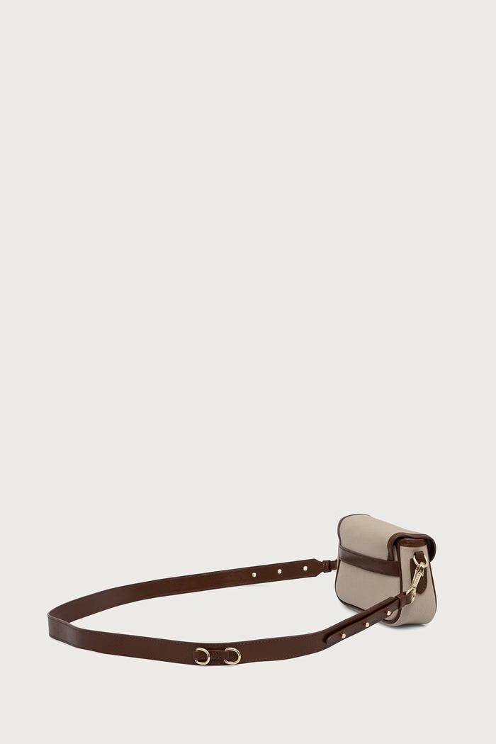 Torebka crossbody damska bawełniana WKAVIK Weekend Max Mara 2625516054600 beżowy