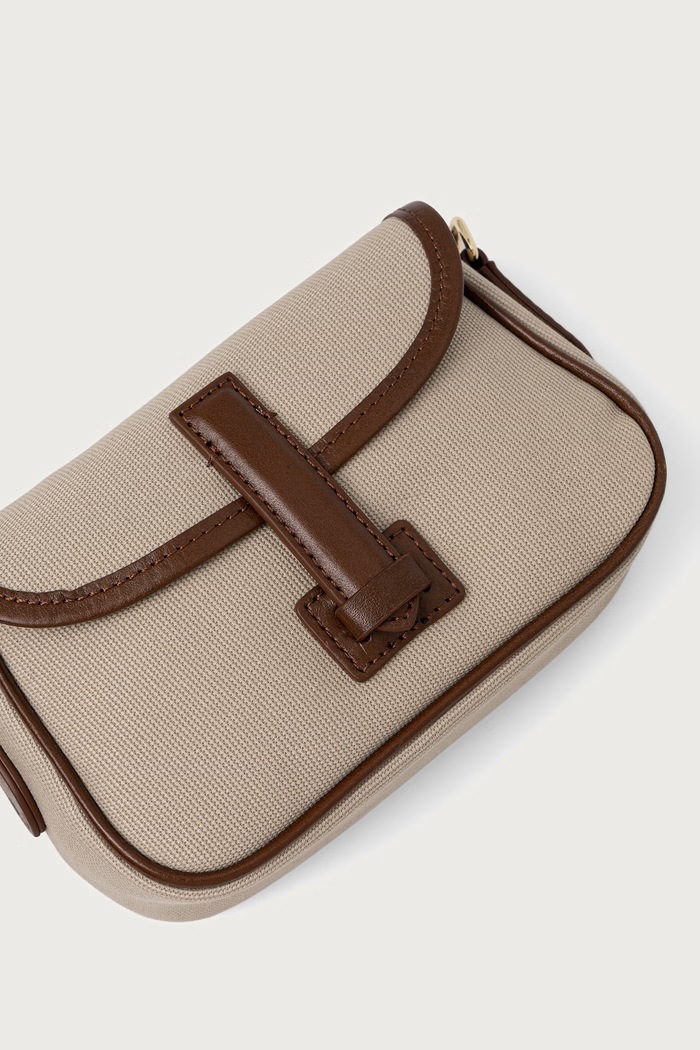 Torebka crossbody damska bawełniana WKAVIK Weekend Max Mara beżowy 2625516054600