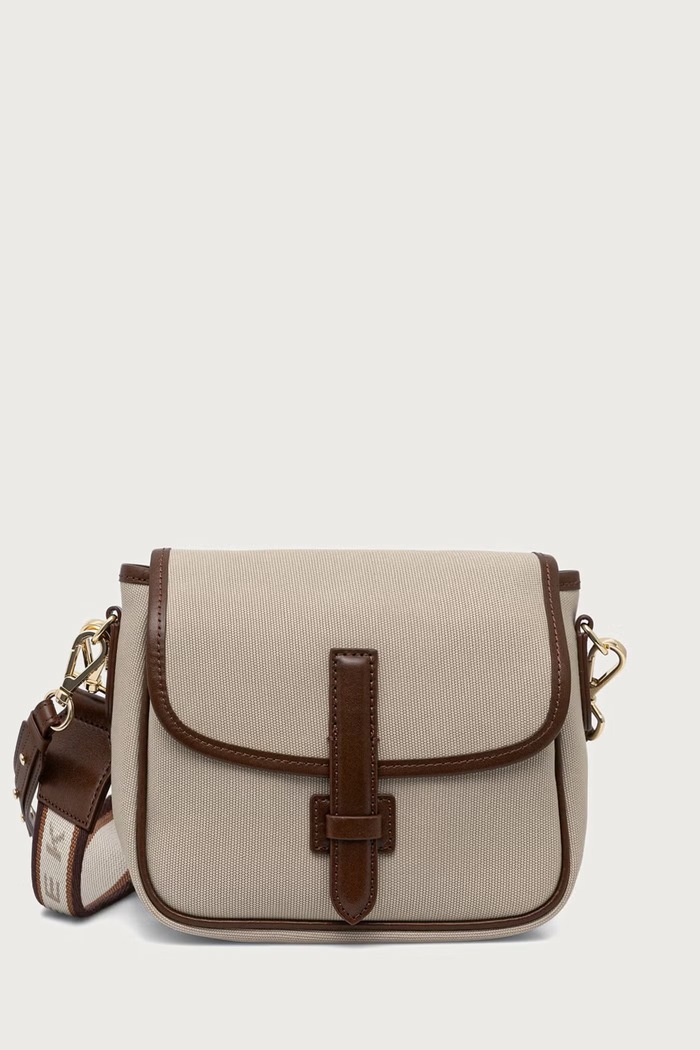 Weekend Max Mara Torebka crossbody damska bawełniana WKAGAP beżowy 2625516044600
