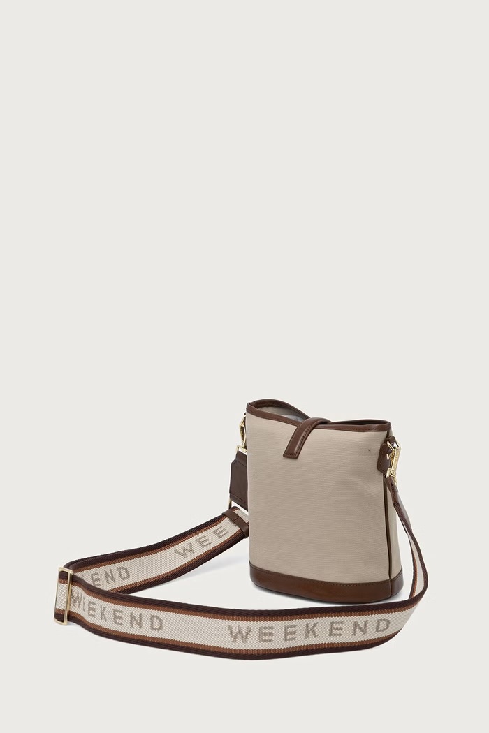 Akcesoria Weekend Max Mara Torebka crossbody damska WKAVASAIO 2625516034600 beżowy