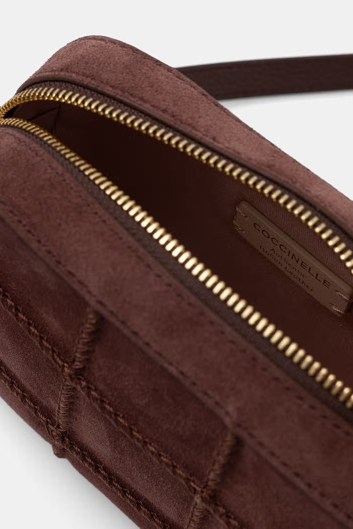 Coccinelle torebka crossbody damska skórzana E5.VWH.55.I1.01 bordowy