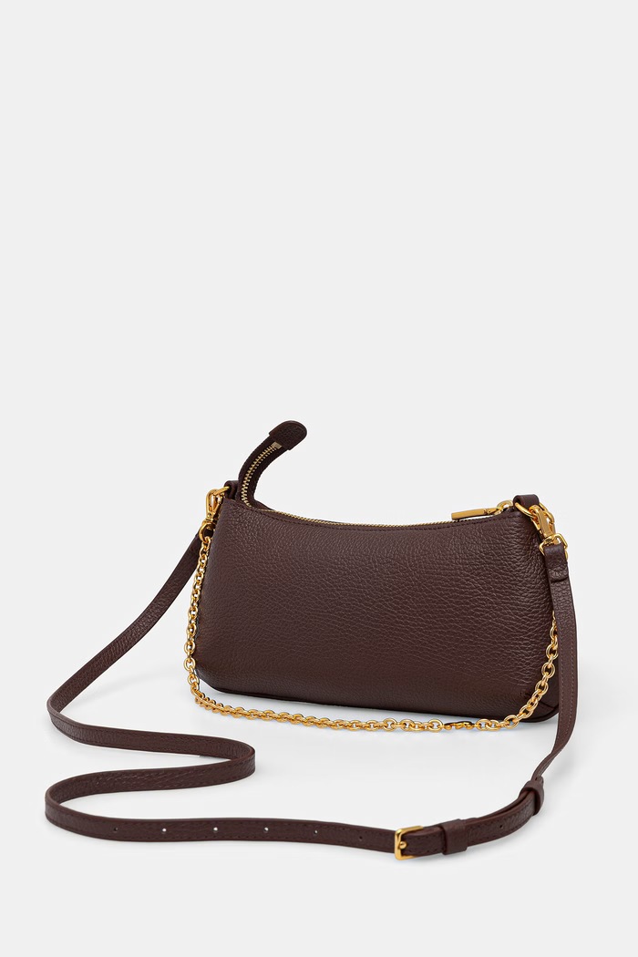 Akcesoria Coccinelle Torebka crossbody damska skórzana E5.VG5.52.01.01 fioletowy
