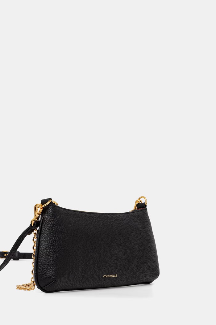 Coccinelle torebka crossbody damska skórzana E5.VG5.52.01.01 czarny AW26