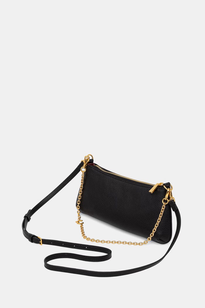 Akcesoria Coccinelle torebka crossbody damska skórzana E5.VG5.52.01.01 czarny