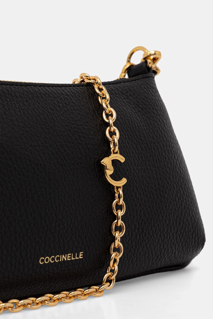 Coccinelle torebka crossbody damska skórzana czarny E5.VG5.52.01.01