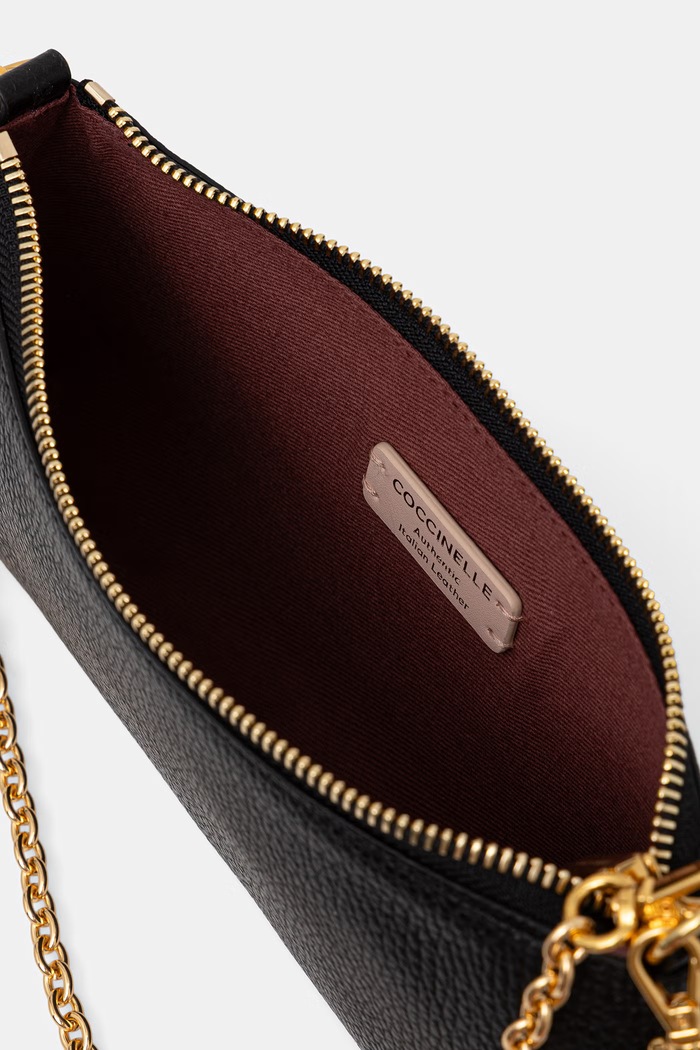 Coccinelle torebka crossbody damska skórzana E5.VG5.52.01.01 czarny