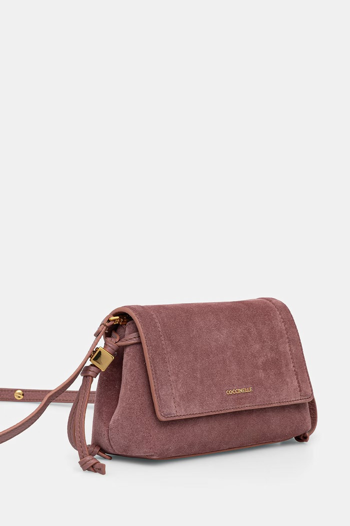 Coccinelle torebka crossbody damska zamszowa E5.VCB.55.01.01 różowy AW26