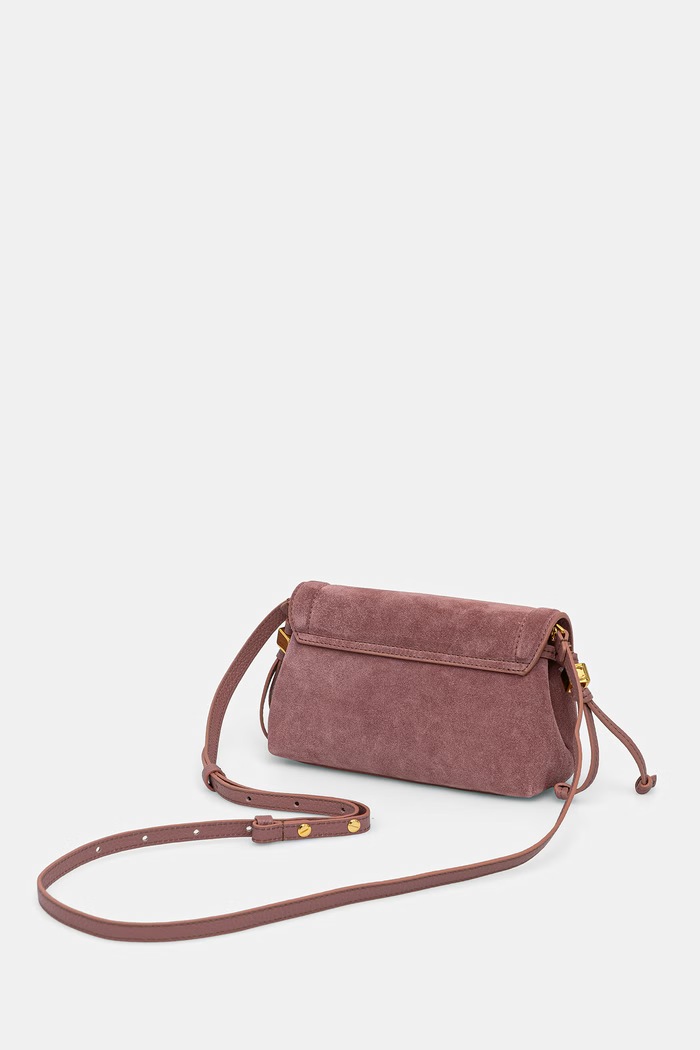 Akcesoria Coccinelle torebka crossbody damska zamszowa E5.VCB.55.01.01 różowy