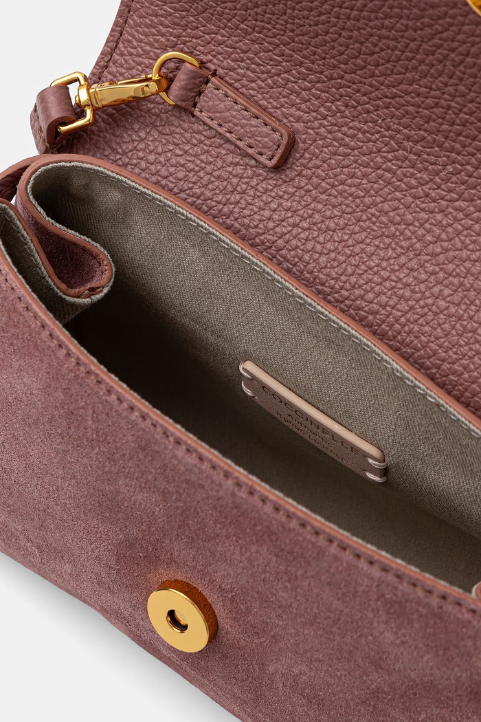 Coccinelle torebka crossbody damska zamszowa E5.VCB.55.01.01 różowy