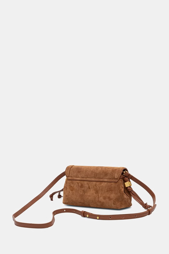 Akcesoria Coccinelle torebka crossbody damska zamszowa E5.VCB.55.01.01 brązowy