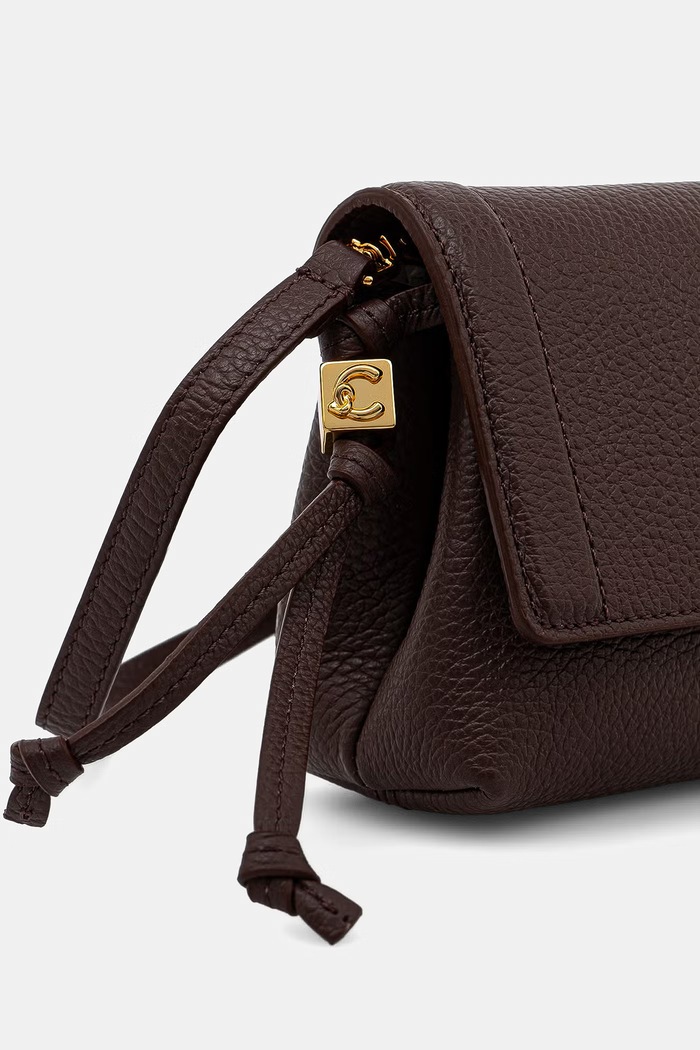 Coccinelle torebka crossbody damska skórzana E5.VCA.55.01.01 bordowy AW26